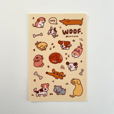 Woof Sticker Sheet