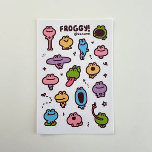 FROGGY! Sticker Sheet