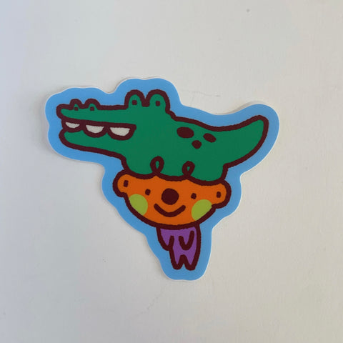 Alligator Kid Sticker