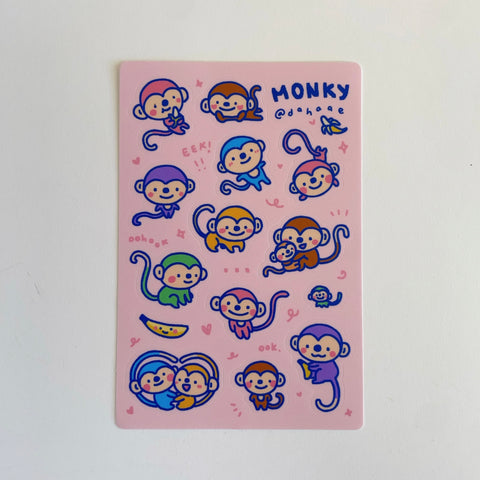 Monky Sticker Sheet