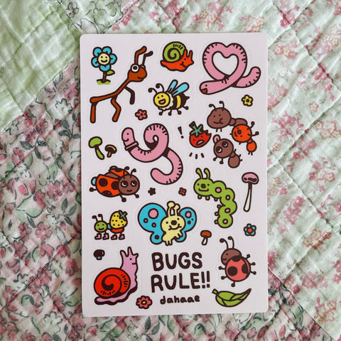BUGS RULE!! Sticker Sheet