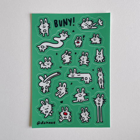 BUNY! Sticker Sheet