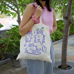 Funny Bunny Tote Bag