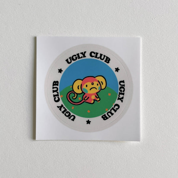 ugly club Sticker